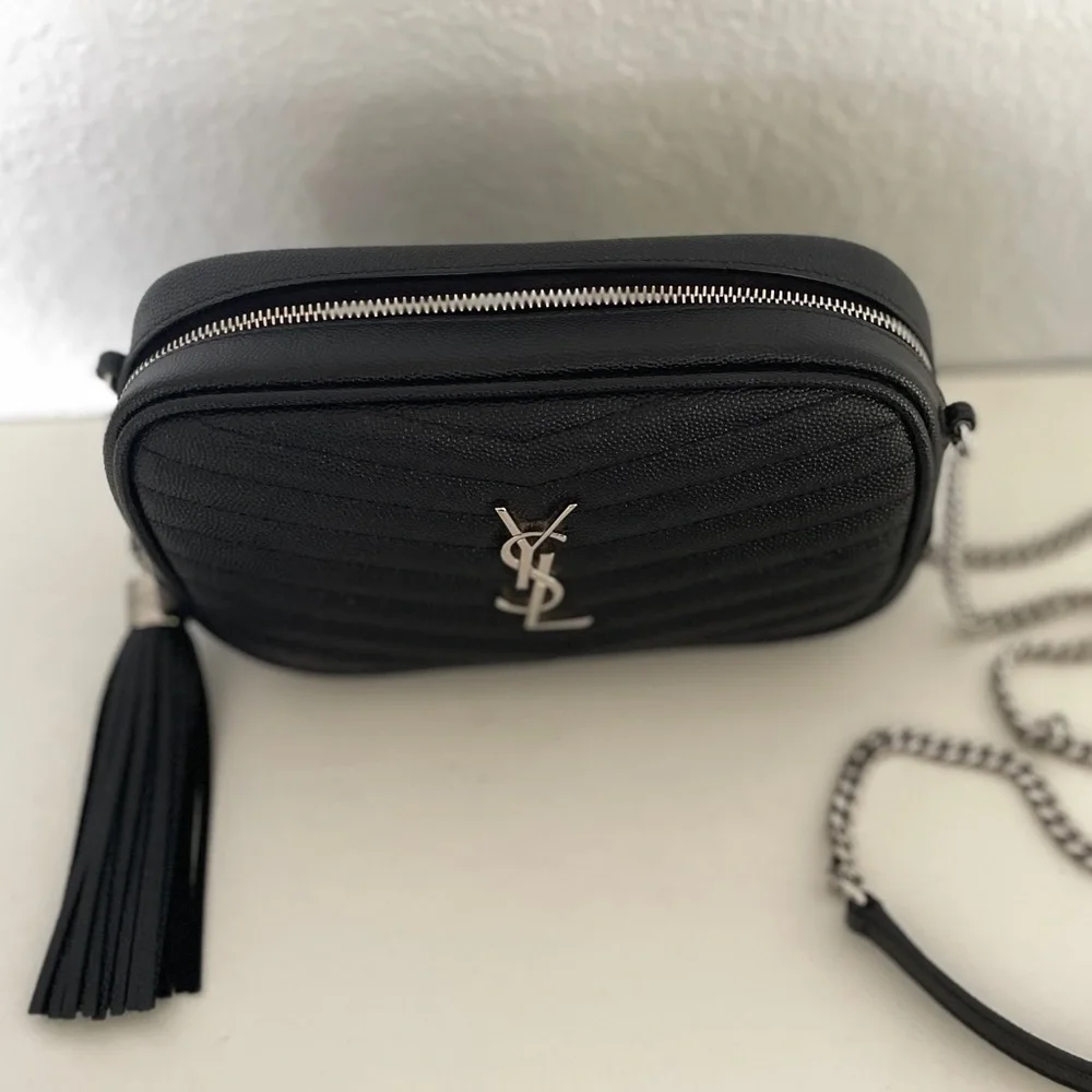 Saint Laurent mini Lou black with silver hardware - Picture 16 of 16